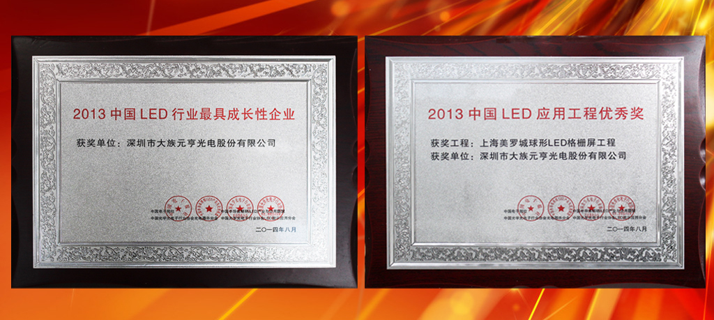 元亨光电喜获两项年度行业大奖